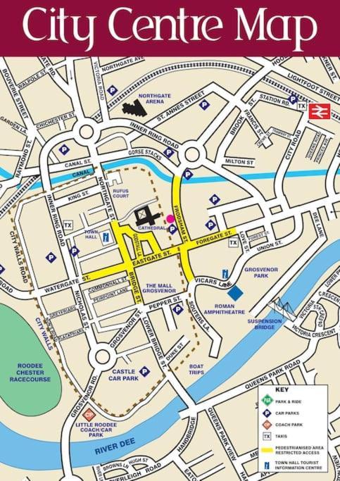Luxury Apartment: City Centre, Stylish, Modern 切斯特 外观 照片